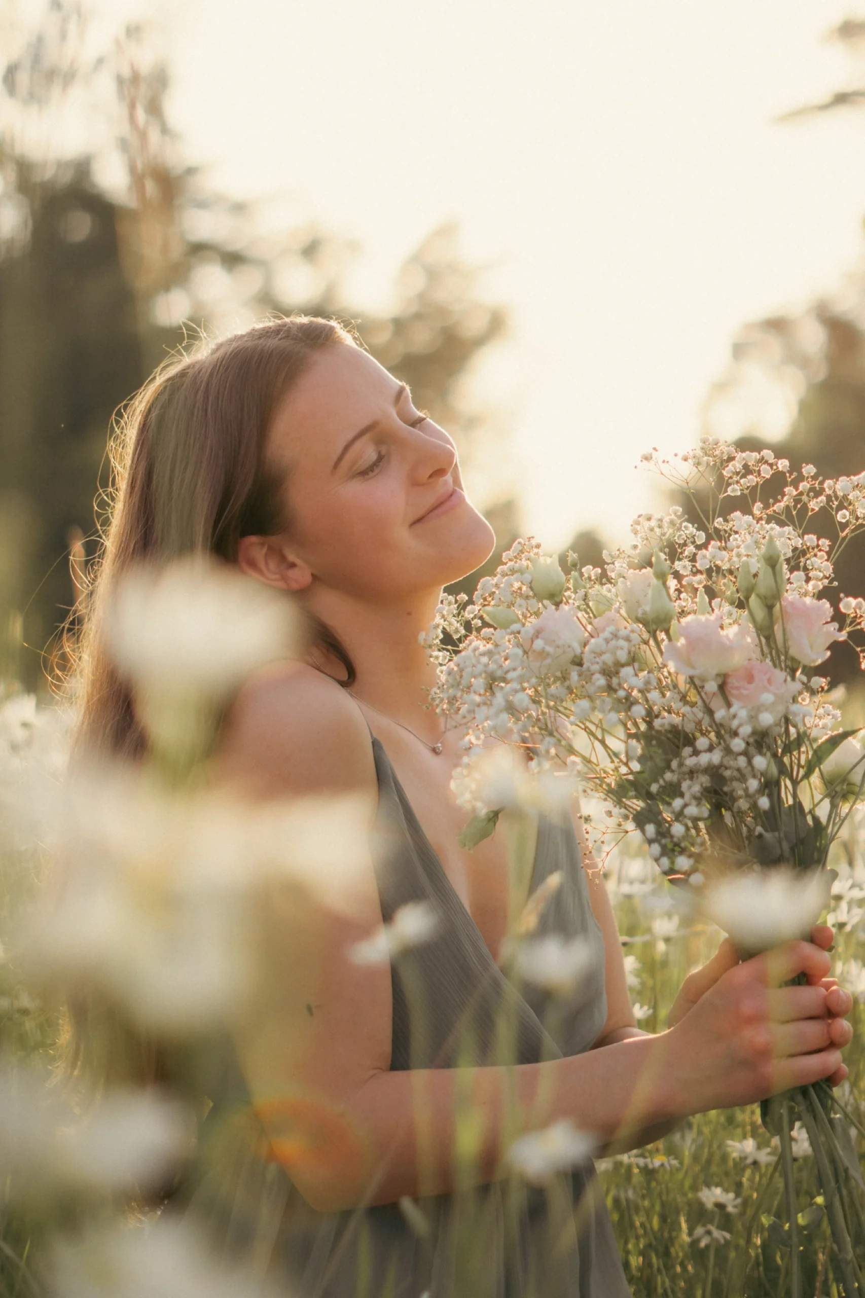 Porträtshooting im goldenen Abendlicht